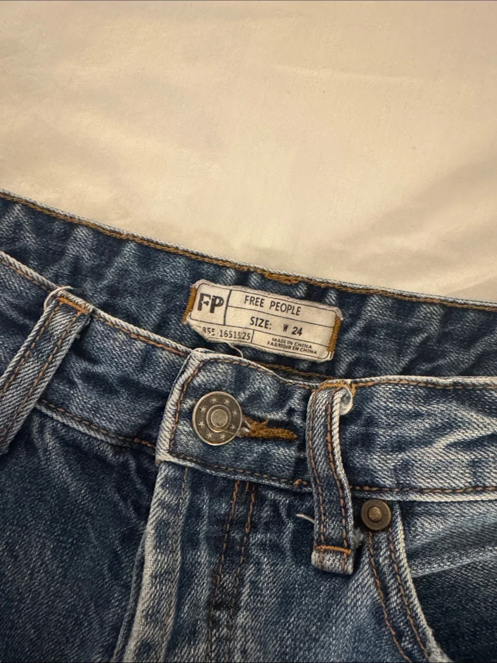 Free People denim shorts
